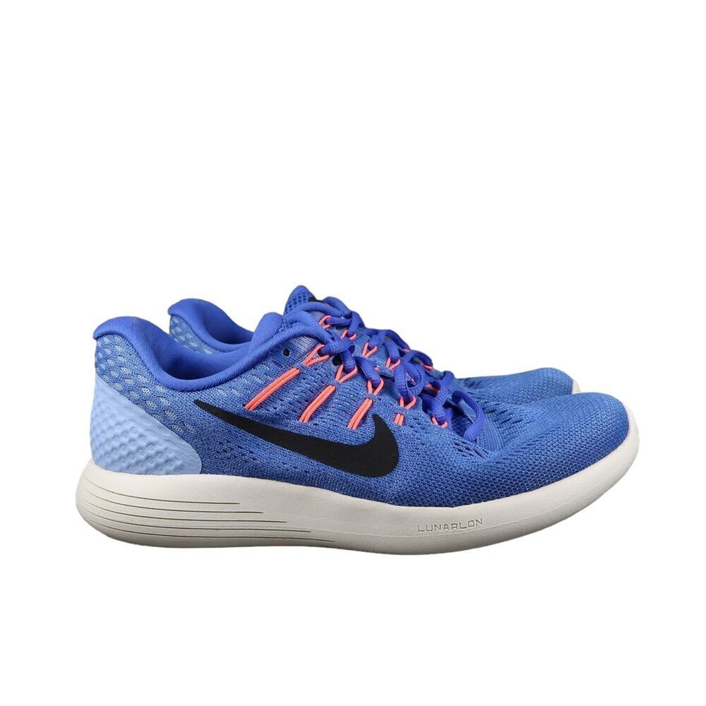 Nike Shoes Womens 8 Athletic Trainers Lunarglide 8 Running Sneaker Sport Blue
